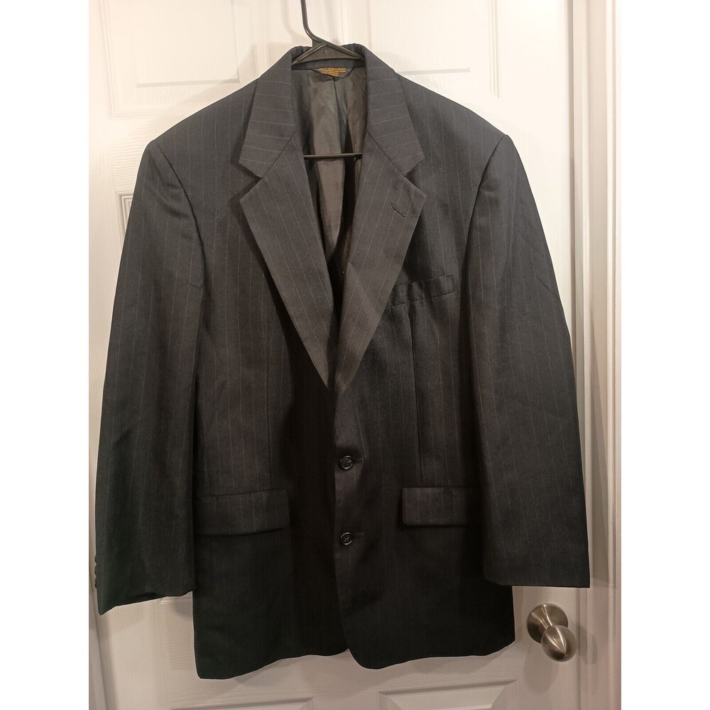 Palm Beach Blazer Jacket Size Unknown 40 Dark Blue/Black With Stripes